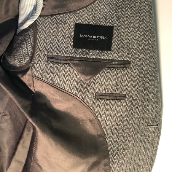 Banana Republic Herringbone Blazer - NWOT - Picture 5 of 8